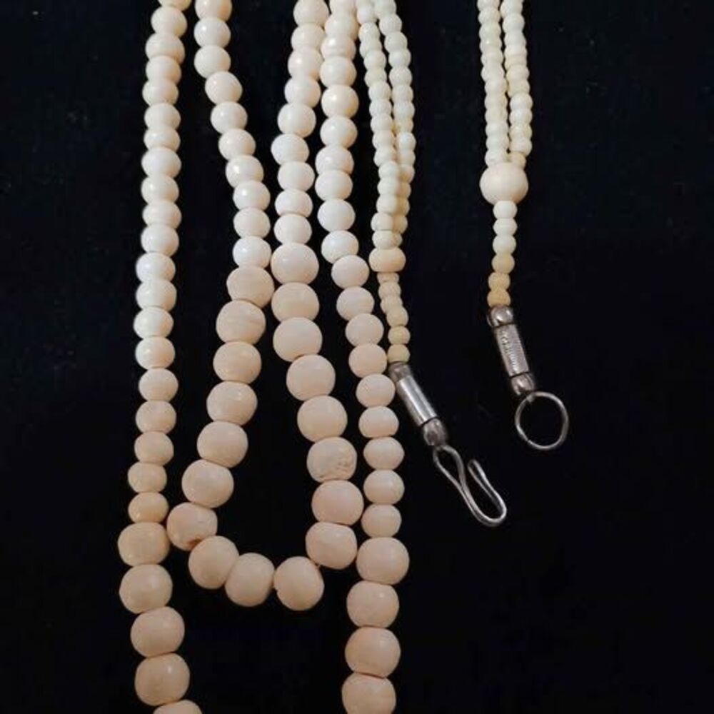 Vintage Bone Bead and Faux Pearl Necklaces